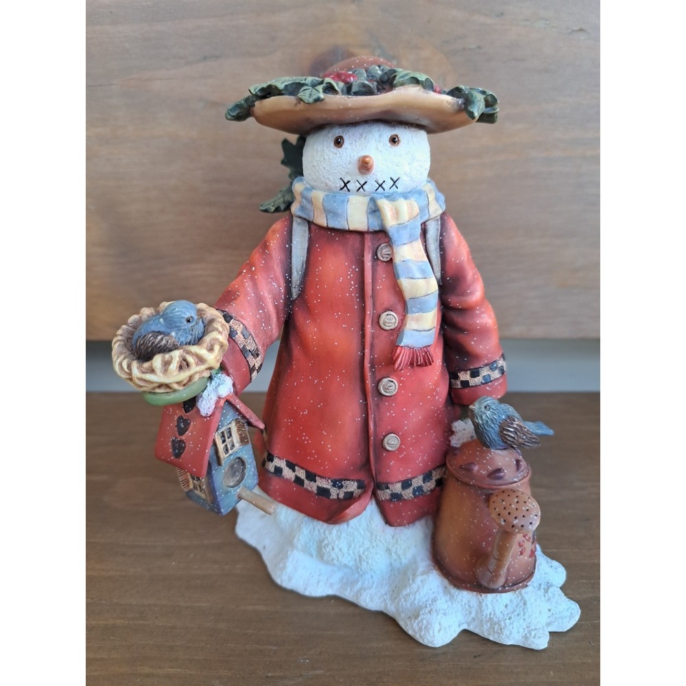 Old Glory Collection Lisa Blowers "Winter's Garden " Figurine Snowman 1999